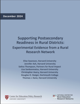 Supporting Postsecondary Readiness in Rural Districts