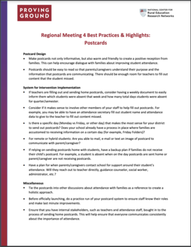 Postcard Best Practices
