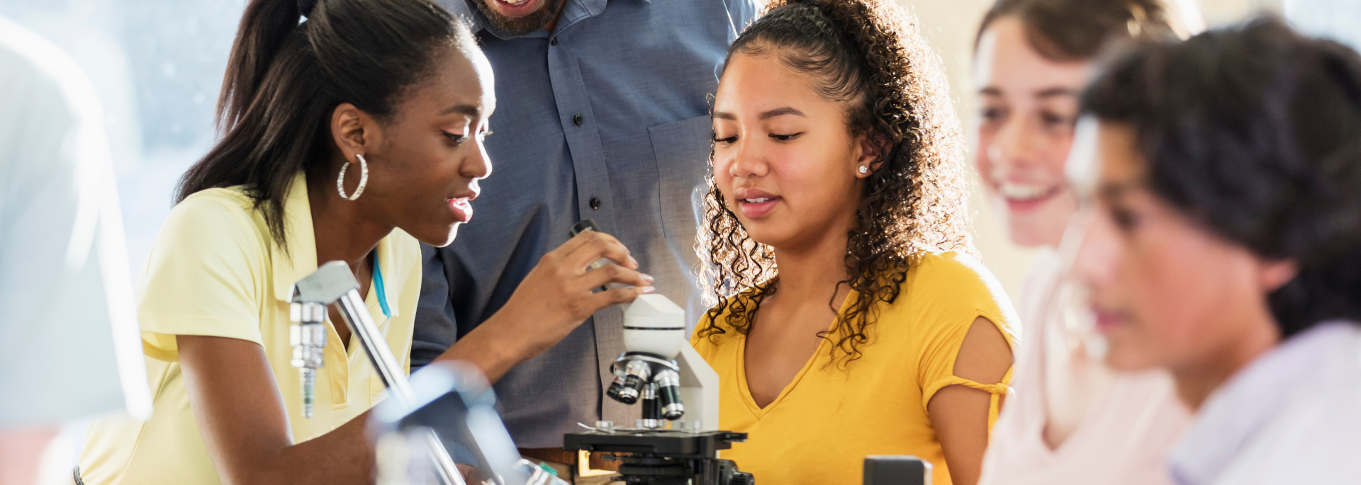 Students at lab